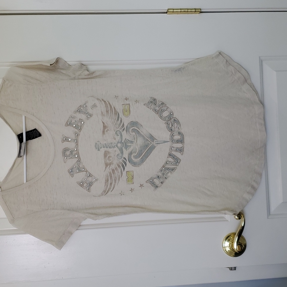 Women's Harley Davison T-shirt with rhi